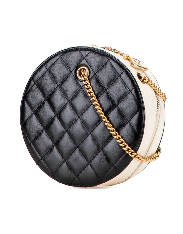 Pre-Loved by Azura Reborn - Pre-Loved Crumpled Calfskin En Vogue Round Bag