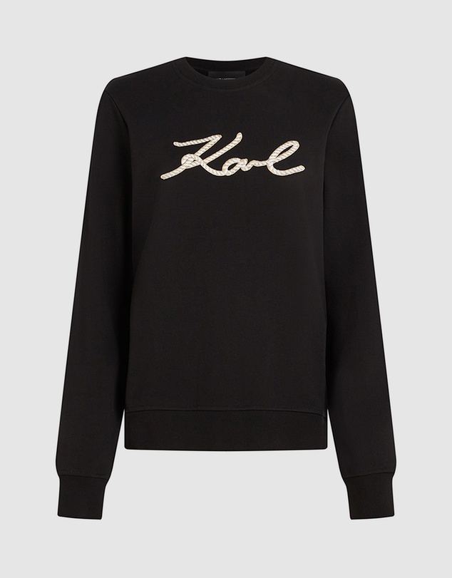 Karl Lagerfeld - Signature Rope Detail Sweatshirt