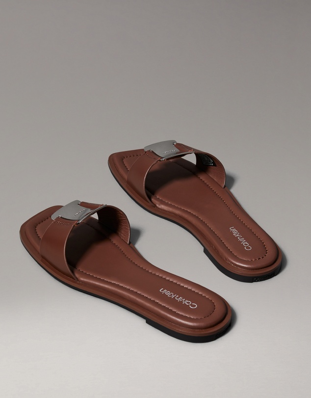 Calvin Klein - Leather Slides