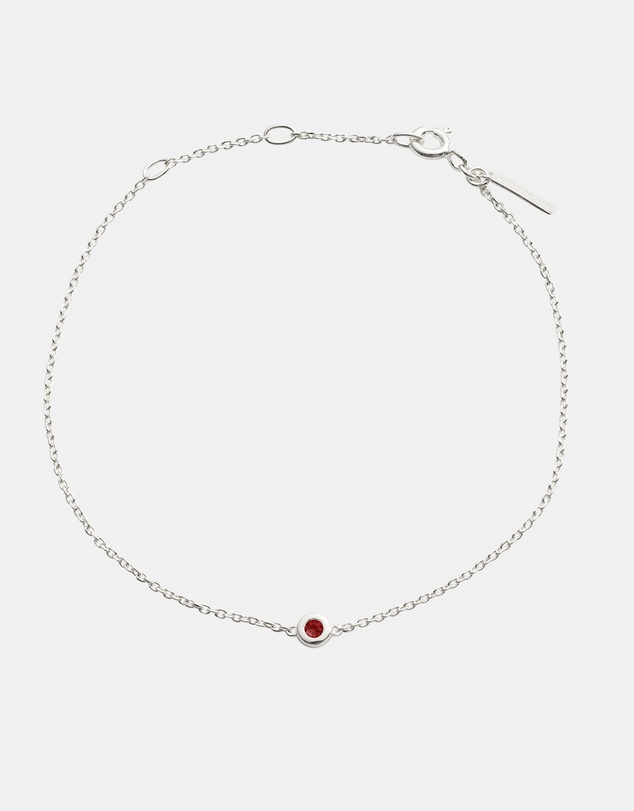 Kirstin Ash - Petite Birthstone Bracelet January Garnet