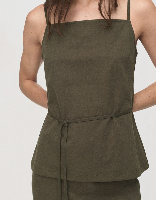 M.N.G - Cotton Top With Waist Tie