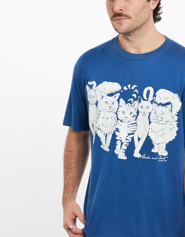 Vintage by The Real Deal - Pre Loved - Vintage 90s Cats Tee