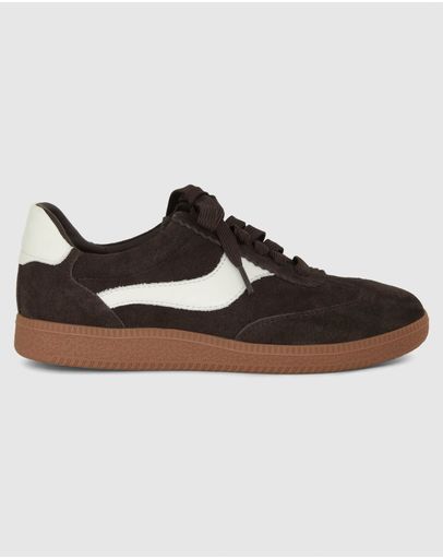 CHOCOLATE SUEDE/ WHITE