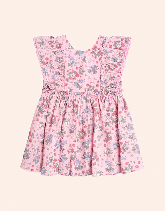 Huxbaby - Strawberry Garden Sunday Best Dress - Babies-Kids