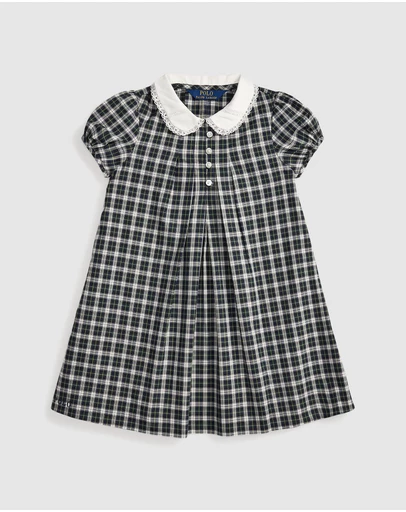 Polo Ralph Lauren - Plaid Cotton Poplin Dress - ICONIC EXCLUSIVE - Kids