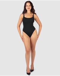 B Free Intimate Apparel - Square Neck Bodysuit G-String ButterFit