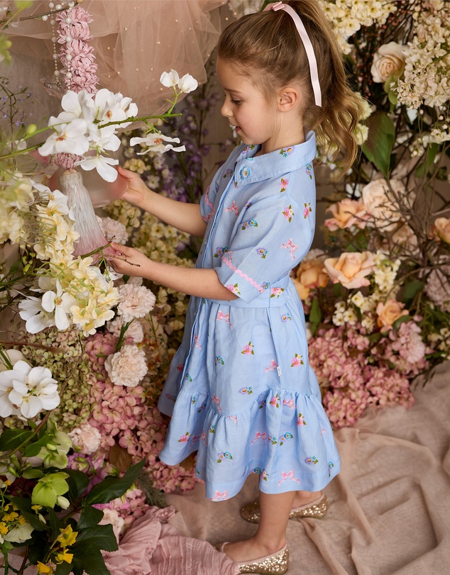 Fleur Harris - 'Heirloom Treasures' Melody Dress in Blue