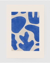 Inka Arthouse - Blue Coral Abstract by Elena Ristova