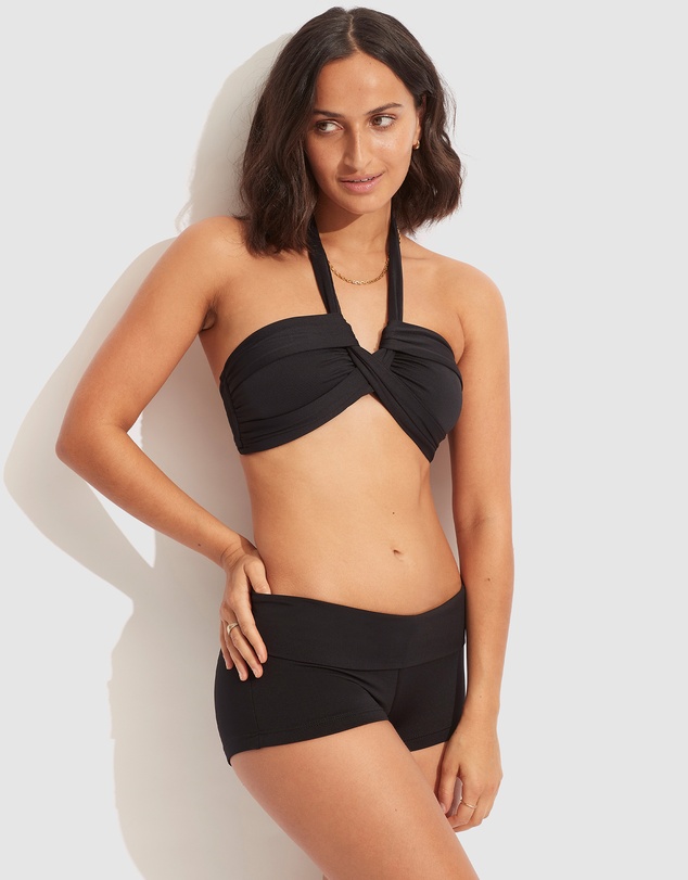 Seafolly - Seafolly Collective Roll Top Boyleg Bikini Bottoms