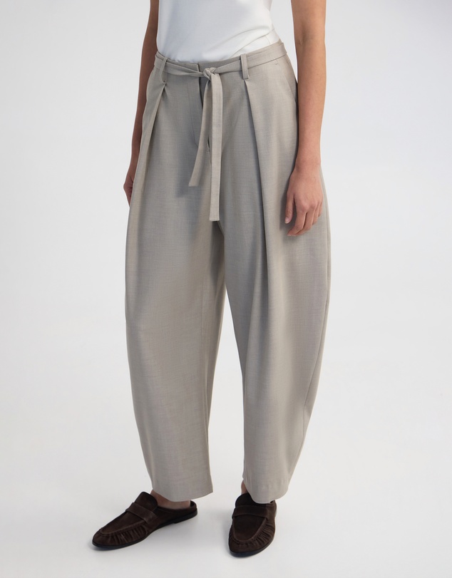 Oxford - Monique Barrel Leg Wool Blend Pant