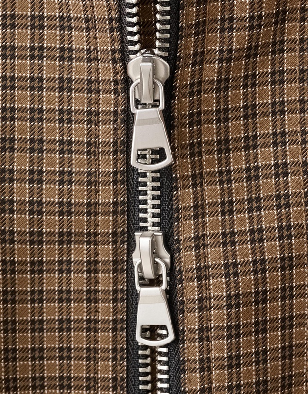 M.N.G - Houndstooth Jacket With High Collar