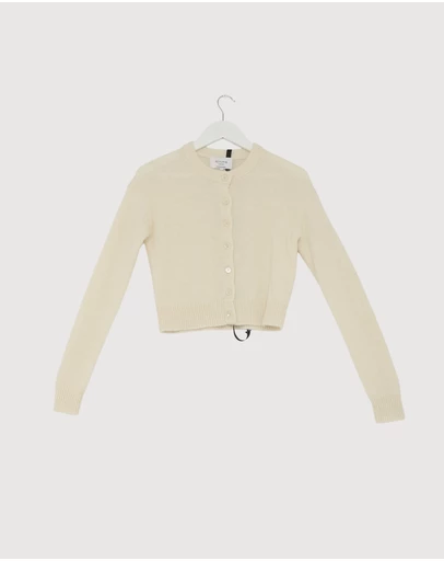 Revibe - Repaired Minima Esenciales Halen Alpaca Wool Blend Cardigan - AU 6