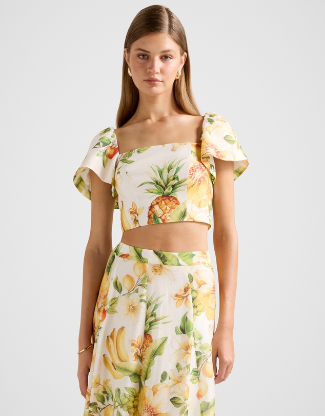 Forever New - Jane Printed Cropped Top