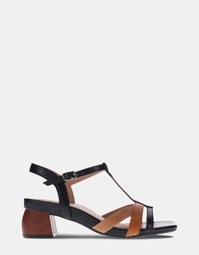 Mia Vita - Yass Heeled Sandal - Black Multi