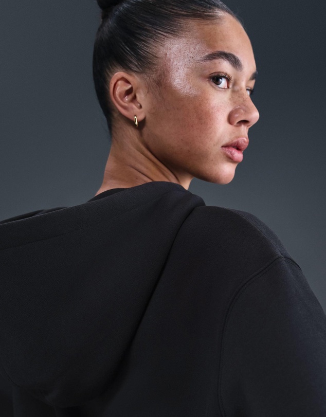 Nike - Sportswear Phoenix Fleece Loose Full-Zip Cropped Hoodie