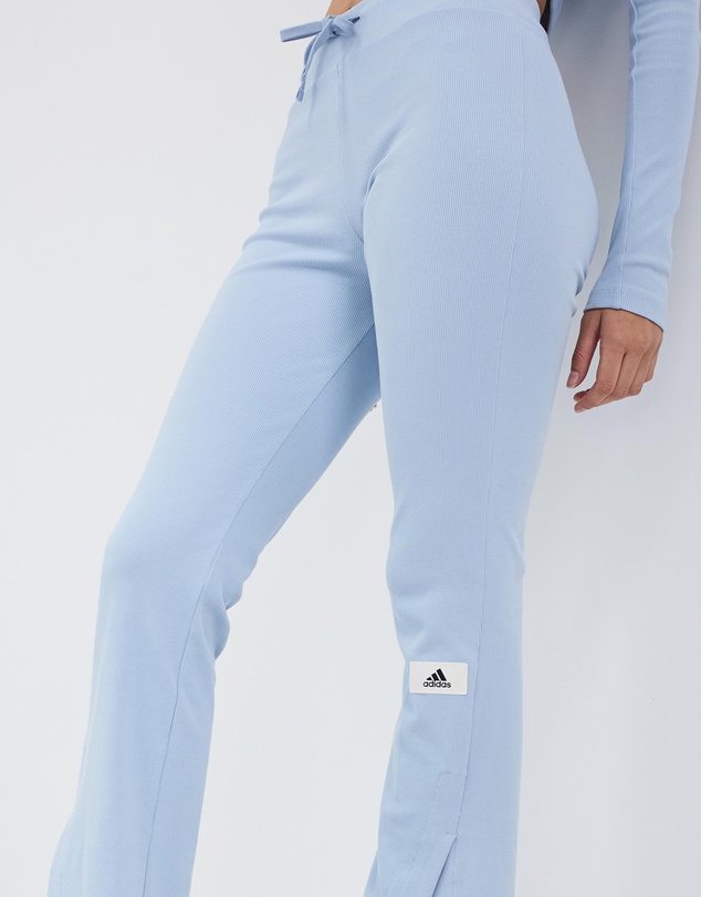adidas Sportswear - Lounge Ribbed Flared-Leg Pants