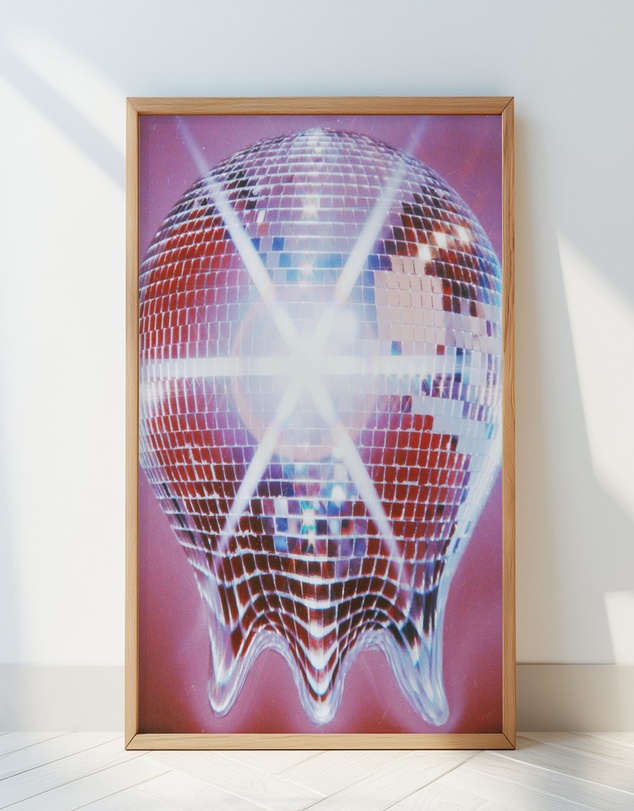 Olive et Oriel - Melting Disco Ball by Samantha Hearn Art Print