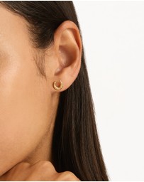 By Charlotte - Lucky Horseshoe Stud Earrings