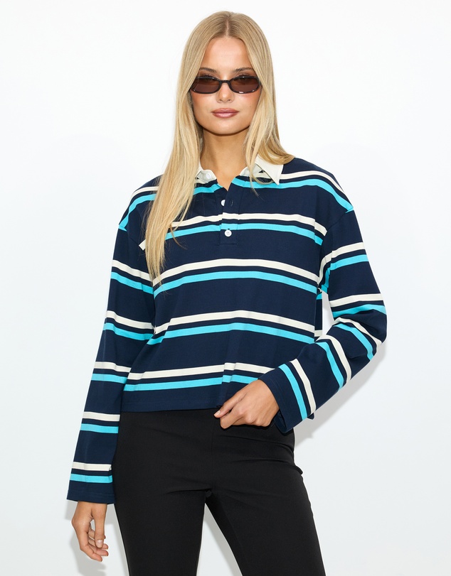 Dazie - Maya Long Sleeve Polo