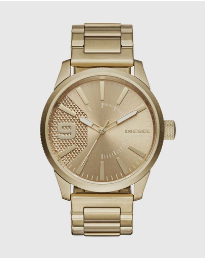 Diesel - Rasp Gold Tone Analogue Watch