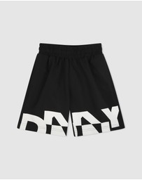 DKNY - Abstract Logo Swim Shorts - Teens