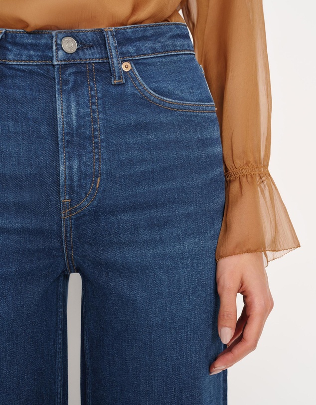 Reformation - Bex Super Stretch High Rise Wide Leg Jeans