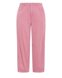 City Chic - Plus size Harley Fit Cassie Barrel Leg Jean - dusty pink