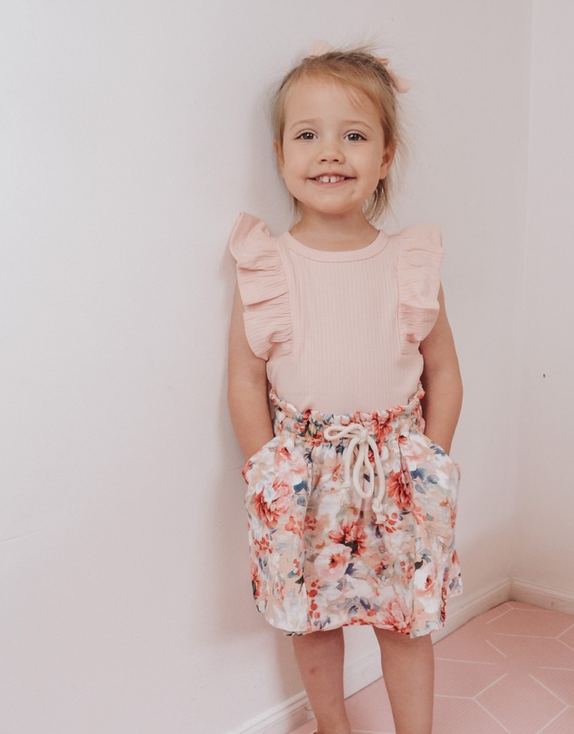 WITH LOVE FOR KIDS - Cotton Muslin Paperbag Skirt - Babies - Kids