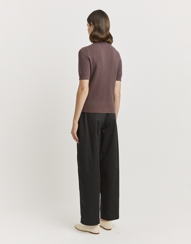 Toorallie - Grain Stitch Button Polo