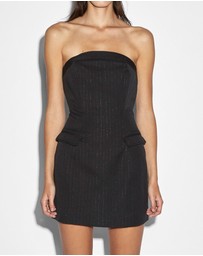 Ksubi - London Bustier Dress Pinstripe