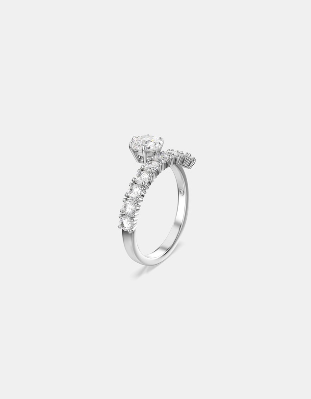 Swarovski - Matrix:Ring Open Whi/Rhs