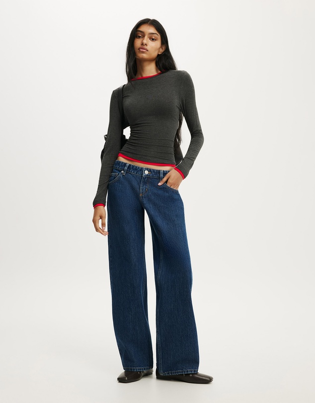 Cotton On - Petite Low Rise Straight Jean
