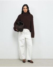 AERE - Rhei Organic Cotton Wool Cable Jumper