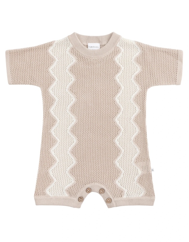 Kynd Baby - Slouchy Mesh Knit Romper Shell - Size 1