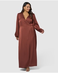 Pink Dusk by Curve Project - Crazy In Love Maxi Dress