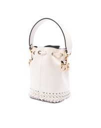 Pre-Loved by Azura Reborn - Pre-Loved Mini Embossed Leather Whipstitch Mon Tresor Bucket Bag