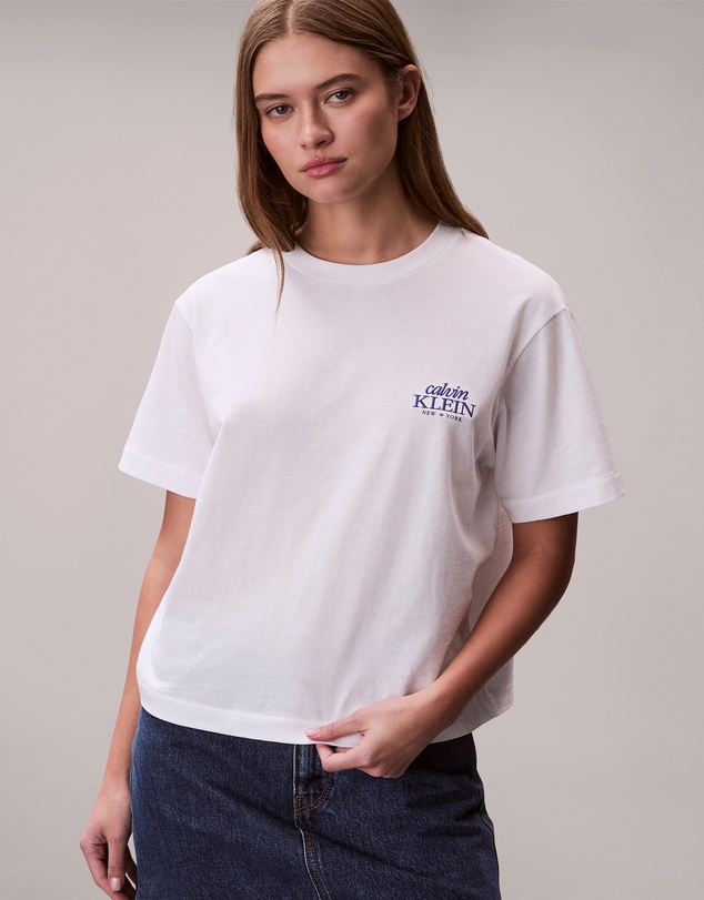 Calvin Klein Jeans - Embroidered Logo Graphic Boxy T-Shirt