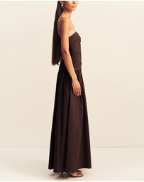 Shona Joy - Campbell Pleated Drop Waist Maxi Dress
