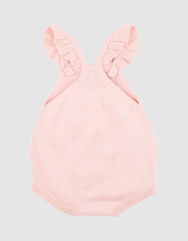 Bebe by Minihaha - Poppy Hand Emb. Organic Knit Bodysuit - Babies