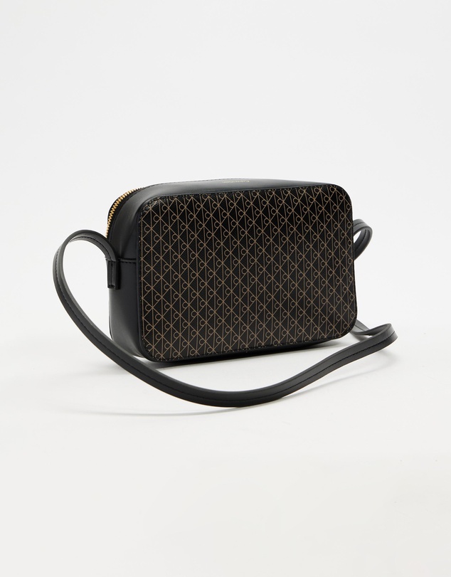 Calvin Klein - Emblem Allover Print Elongated Camera Bag