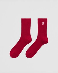 Country Road - Australian Cotton Blend Cr Ribbed Three Quarter Crew Sock