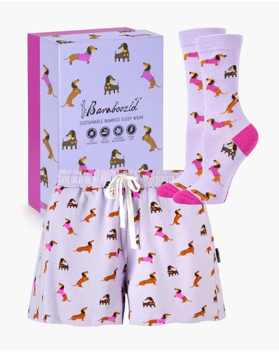 Bamboozld - Women's Bamboo Jersey Dash Dreaming Short & Sock Gift Set