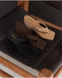 Siren - Melrose Thong Wedges
