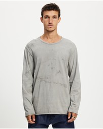 Surrounded By Ghosts - The Sapphirine Cotton Long Sleeve T-Shirt