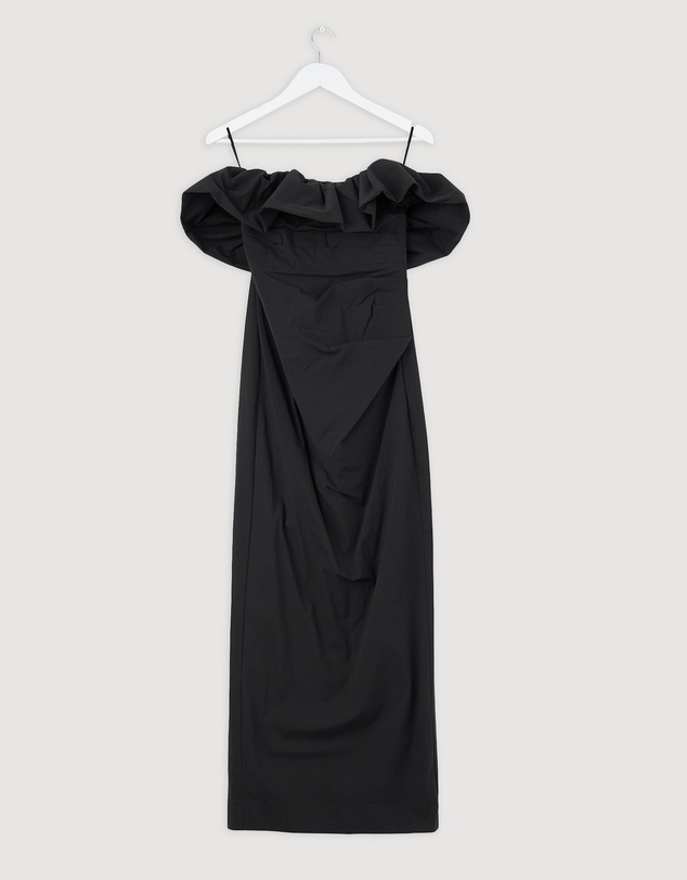 Revibe - Repaired Shona Joy Campbell Strapless Bubble Maxi Dress - AU 8