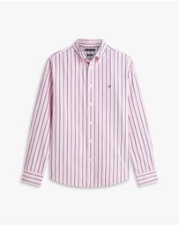 Tommy Hilfiger - TH Flex Regular Fit Stripe Poplin Shirt