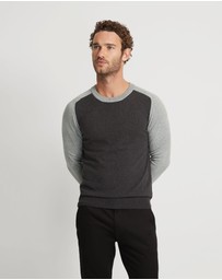 Oxford - Finn Crew Neck Cashmere Blend Top