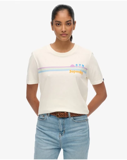 Superdry - Rainbow Stripe Slim Fit Tee