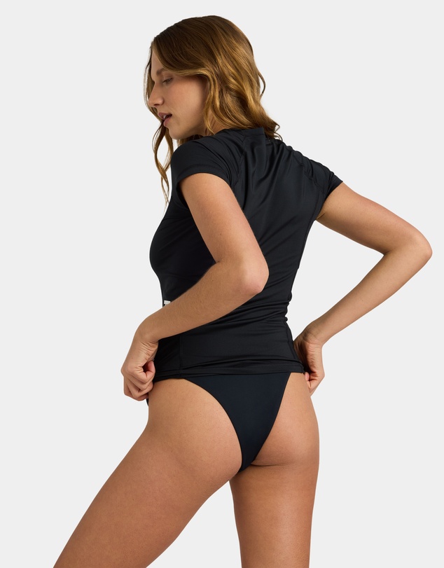 Roxy - Womens Essentials Half Zip Short Sleeve Rashguard