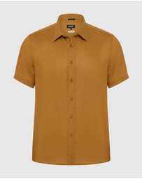 Oxford - Leyton French Linen Short Sleeve Shirt